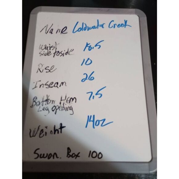 Coldwater Creek Pants Men's 16 Gray River Fit‎ Cropped - Picture 8 of 8